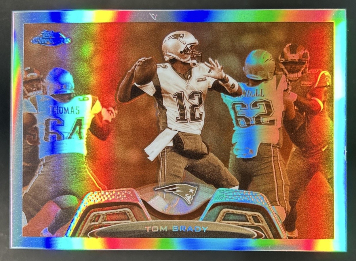 2013 Topps Chrome Tom Brady Sepia Refractor #/99 Patriots