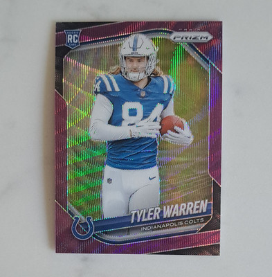 Panini 2025 Prizm Football Tyler Warren RC #/88 Purple Wave #339