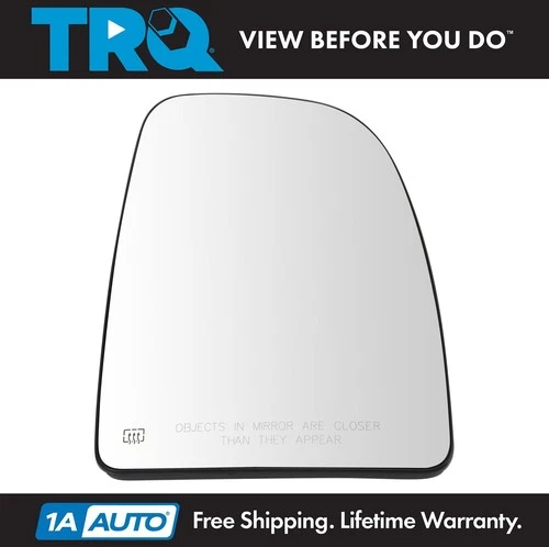TRQ Right Upper Mirror Glass with Heat Clear Passenger Side for Ram CH1325195