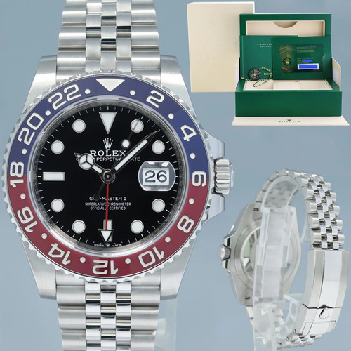 2024 NEW PAPERS 126710BLRO Rolex GMT Master II PEPSI Red Blue Jubilee Ceramic