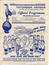 Tottenham v Liverpool 1950/1951 - Spurs Championship edition programme!