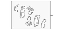 Genuine Mazda Brake Pads Rear C2Y3-26-48ZC
