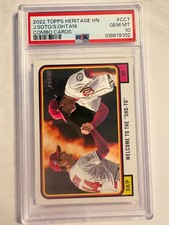 2022 Topps Heritage High Number - Combo Cards Shohei Ohtani, Juan Soto #CC-7