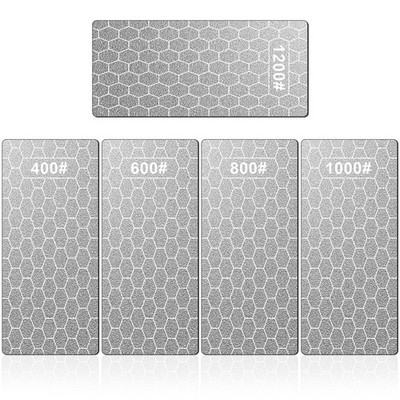 Diamond Sharpening Stone, 5 Pcs Knife Sharpening Stone with Extra Fine/Coarse...