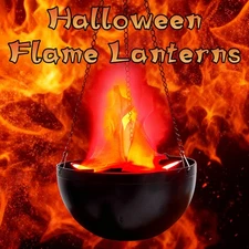 Electronic Brazier Lamp Artificial Fake Fire Simulated Hanging Flame Light