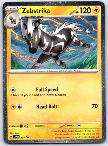 Zebstrika (Cosmos Holo) 201 Scarlet & Violet Promo Pokemon NM Krgc