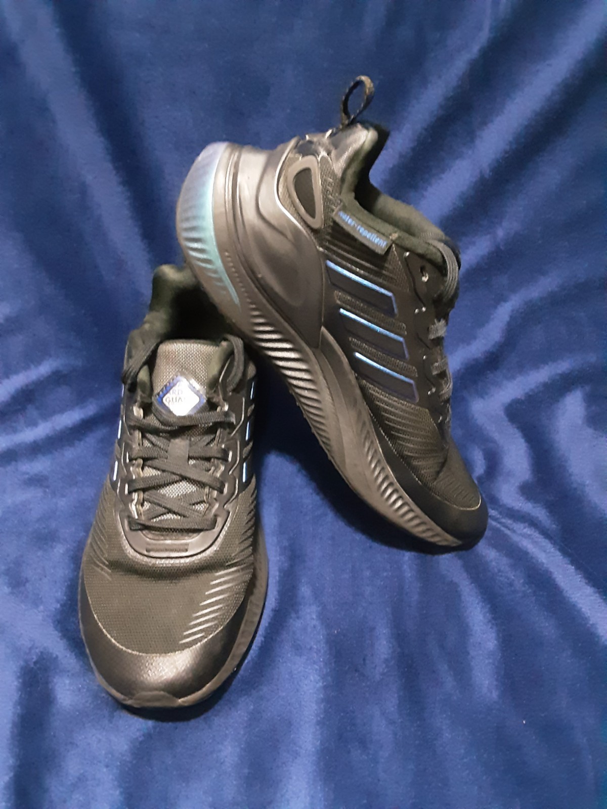 ADIDAS GIRLS YOUTH BLACK TENNIS/RUNNING SPORTY SHOE SZ 4Y