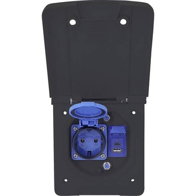 AS Schwabe 62491 HDR. EverGum 16 A 230 V socket combination 1 pc.