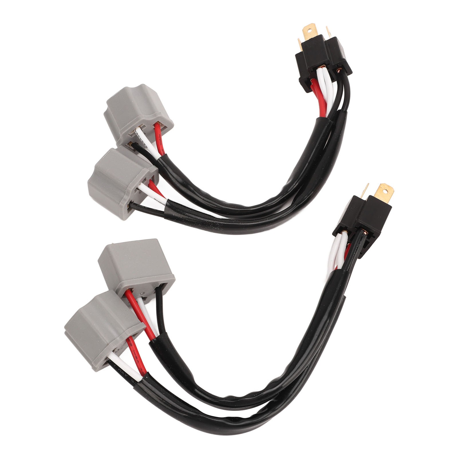 2Pcs 9003 H4 Headlights Wiring Harness Socket Adapter Male To Female 2 Way Split