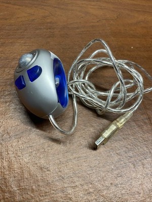 FELLOWES MICRO TRAC RETRO MOUSE - Model FDM-G62 Thumb Ball Mouse 3 Button Tested