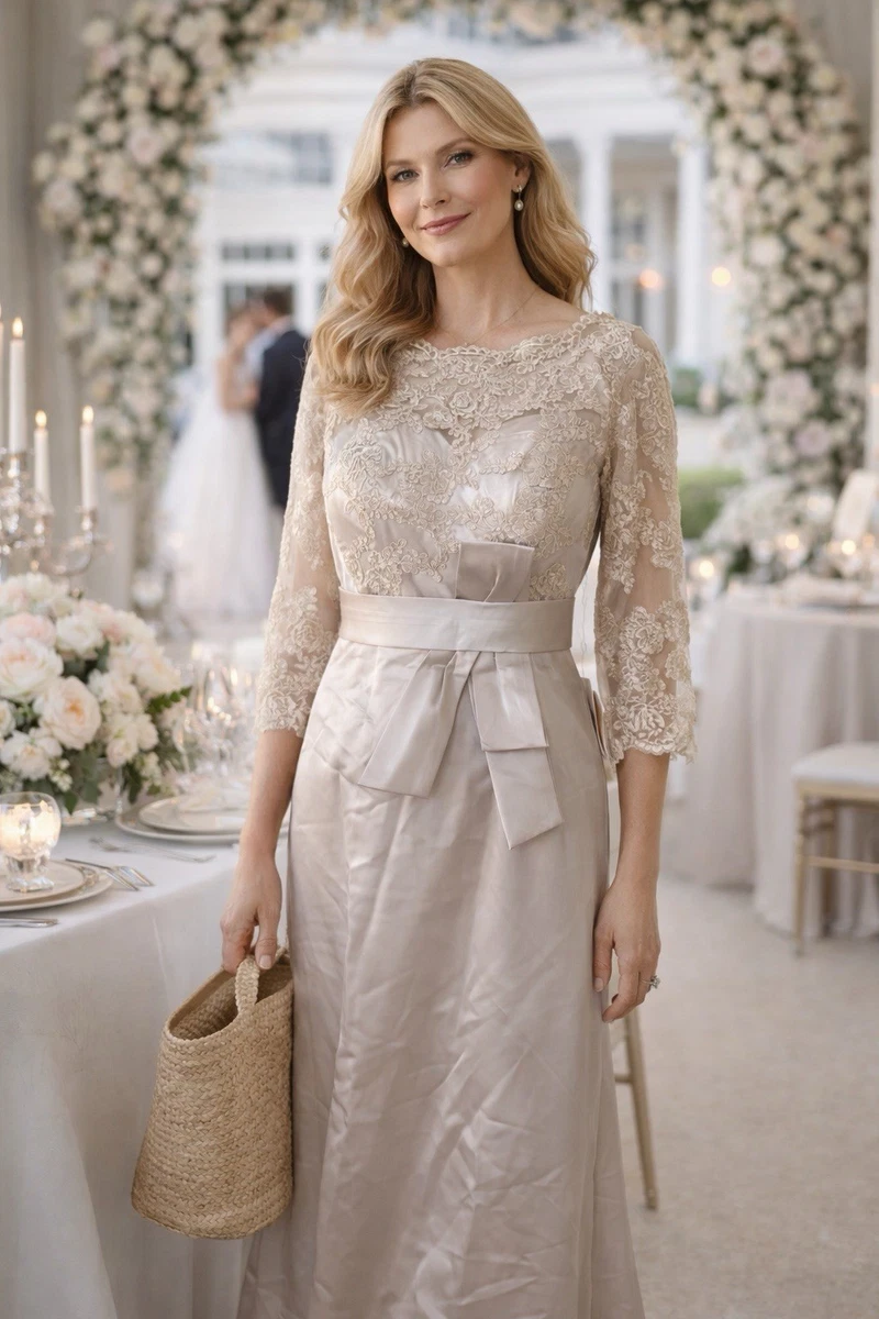 champagne mother of the bride dress products for sale | eBay