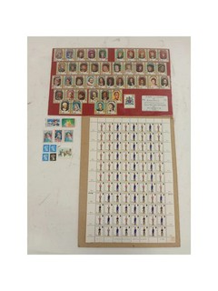 Worldwide Stamp Collection Royalty Umm Al Qiwain Guernsey Sheet Preowned
