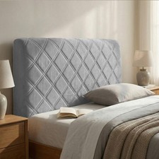 Soft Quilted Headboard Cover Soft Bed Head Back Decor Protector Slipcover