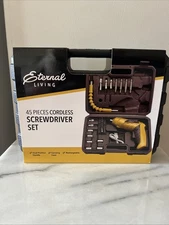 45Pcs Cordless Screwdriver Set, Electric Screwdriver USB Rechargeable Power Tool