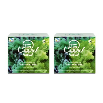 Tea Culture Moroccan Mint Tea 32 Bags | Premium Green Tea, Herbal Mint Teabags