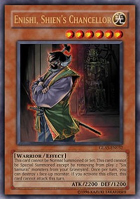 Enishi, Shien's Chancellor - GLAS-EN032 - Ultra Rare - 1st Edition x1 - Lightly 