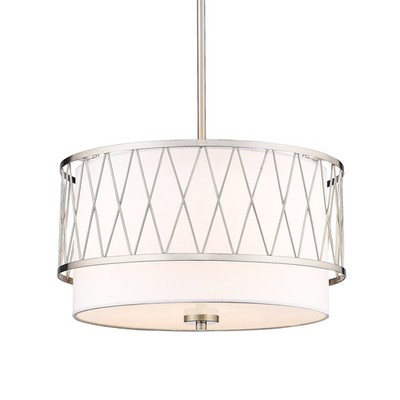 Z-Lite 198-17 Dalton 3 Light 17''W Pendant - Nickel