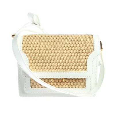 Schultertasche Marni Weiß