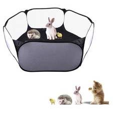 Small Animals Playpen, Portable Pop-up Open Interactive Pet Tent, Indoor Outd...