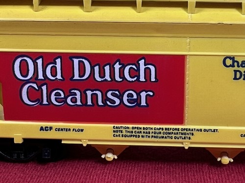 HO Scale "Old Dutch Cleanser" ACFX 173402 Tyco Yellow Hopper Car VTG - Hong Kong - Picture 3 of 15