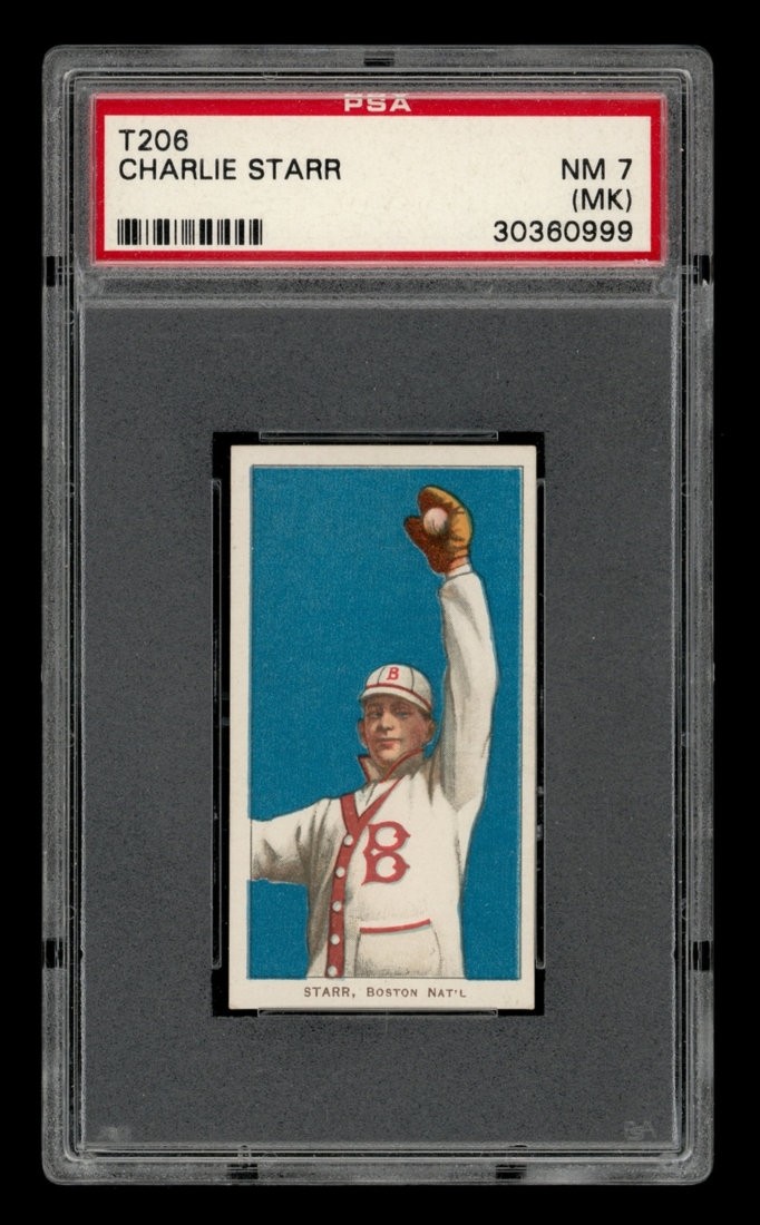1909-11 T206 Set-Break Charlie Starr Piedmont PSA 7 NM (MK)