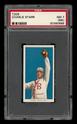 1909-11 T206 Set-Break Charlie Starr Piedmont PSA 7 NM (MK)