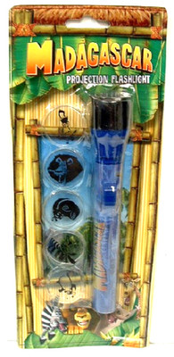 MADAGASCAR PROJECTION FLASHLIGHT **NEW** Dreamworks 2005 VINTAGE