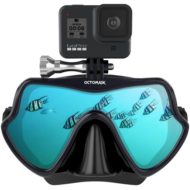 Octomask Frameless Dive Mask with GoPro Mount