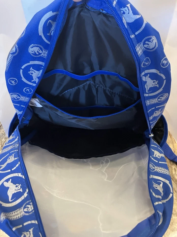 Mochila escolar Jurassic World bolsa de libros azul Raptor 16,5 pulgadas Foto 3 de 4