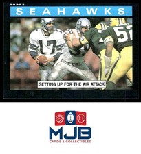 1985 Topps Seahawks Team Leaders (Setting Up for the Air Attack) #380