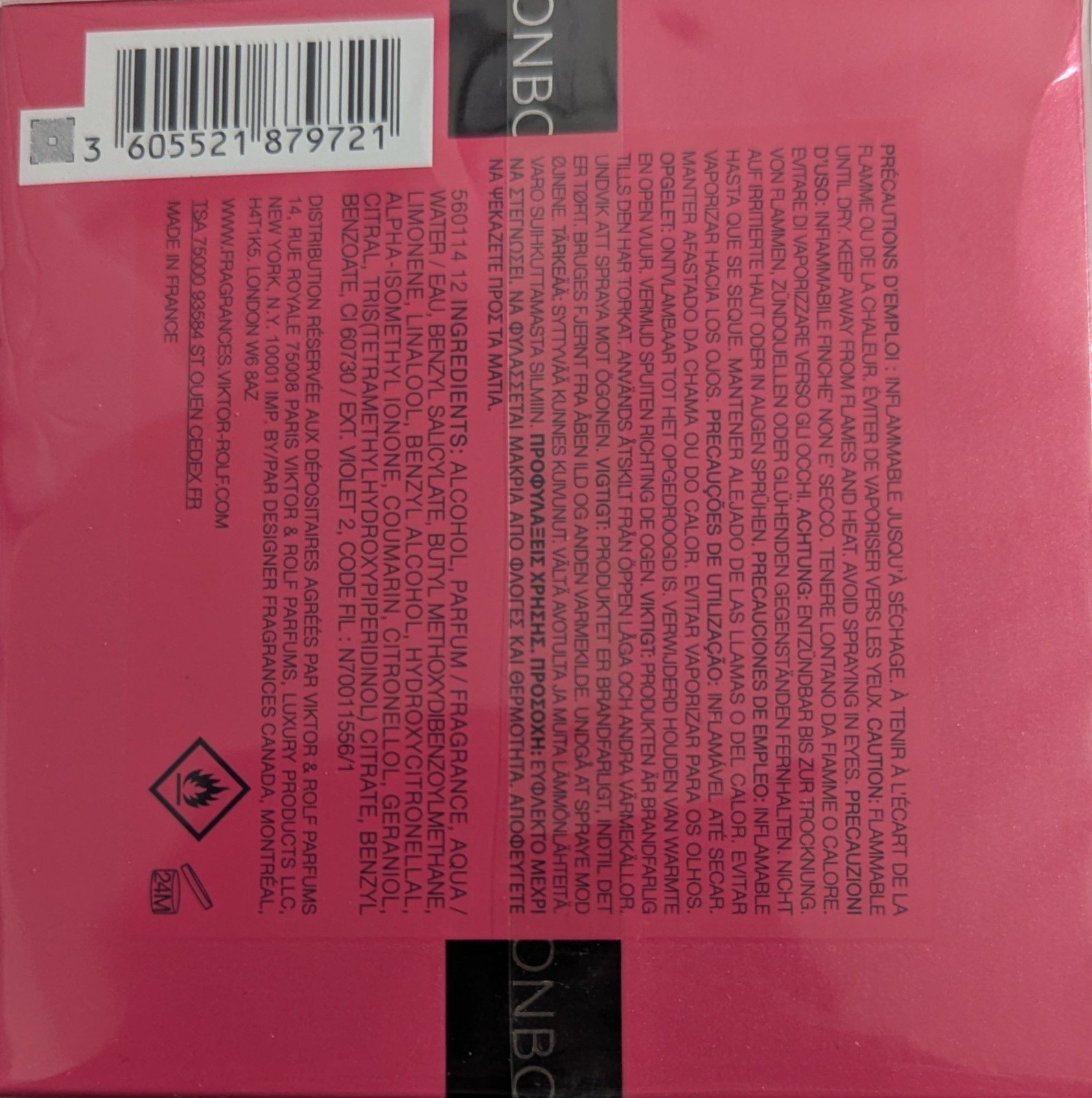 Viktor & Rolf “BONBON” Eau de Parfum Spray 3.04oz, Women, Sealed Box