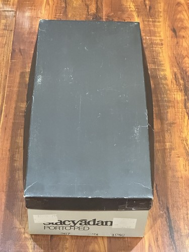 Zapatos de vestir para hombre Stacy Adams Porto-Ped suela de cuero granulado negro talla 10,5 nuevos de Lote Antiguo - Imagen 14 de 15