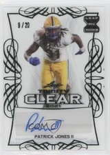 2021 Leaf Trinity Clear Auto Green Foil 9/20 Patrick Jones II #CA-PJ2 Auto 0hg1