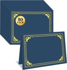 80 Packs Certificate Holders, Navy Blue Covers, Diploma