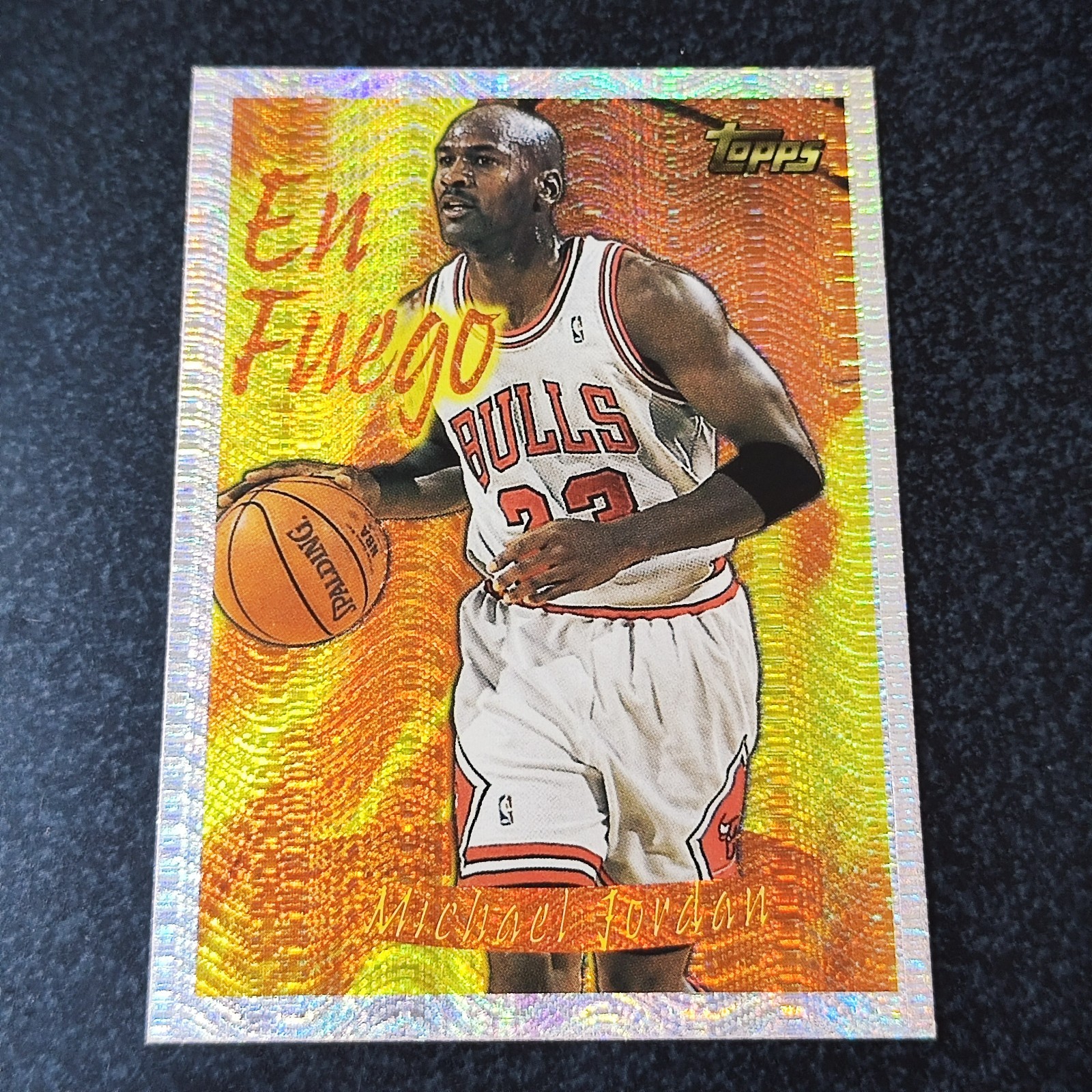 1996-97 Topps Season's Best En Fuego #1 MICHAEL JORDAN!!