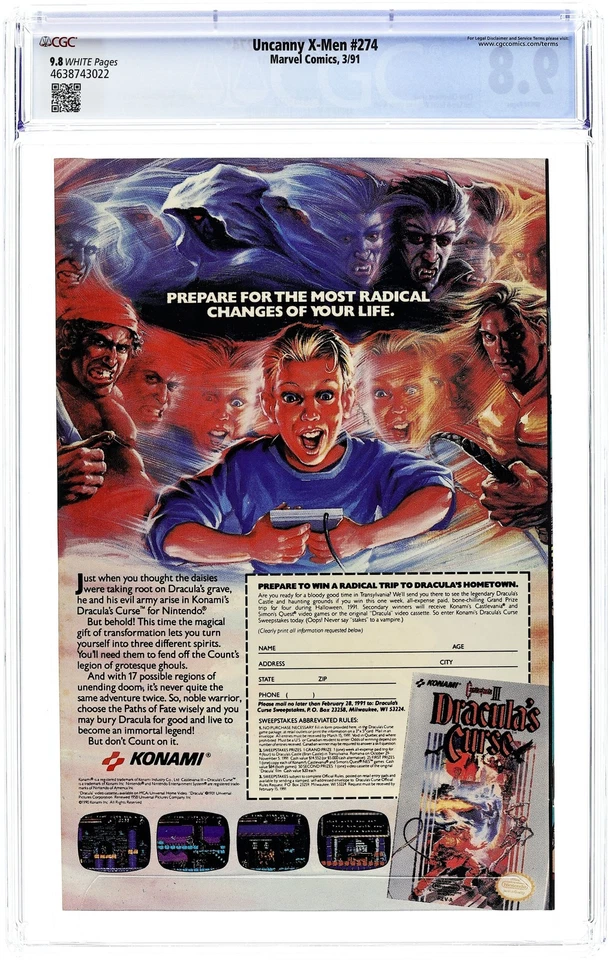 Uncanny X-Men #274D CGC 9.8 1991 4638743022 Foto 2 de 2