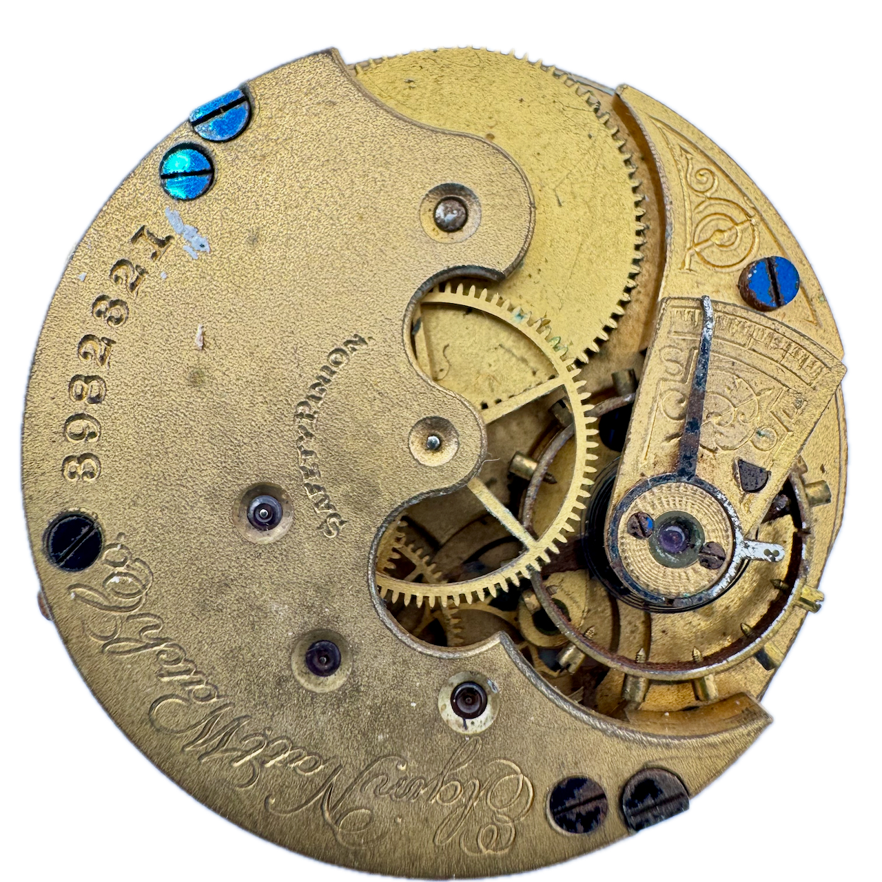 Antique 1890 Elgin 11 Jewel 6s Hunter Pocket Watch Movement 94 USA