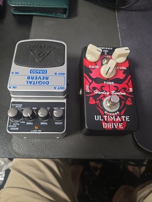 Guitar Pedal Lot: Behringer DR600 Digital Reverb & Harley Benton Ultimate Drive
