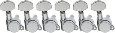 6 Inline Locking Guitar Tuning Pegs Machine Heads for Strat Tele Chrome