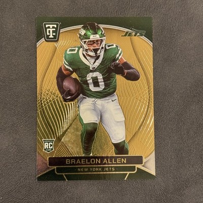 2024 Totally Certified Braelon Allen #106 Mirror Neon Orange Rookie #/399 Jets