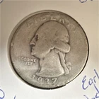 1937 Washington Quarter 25C 90% Silver Philadelphia Business Strike KM#164
