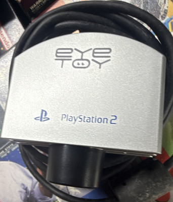 Sony Eye Toy Camera Silver Black Wired USB Motion Camera for PlayStation 2