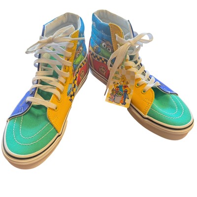 Vans X Sesame Street Sk8-Hi Shoes W 7.5 M 6 Oscar The Grouch