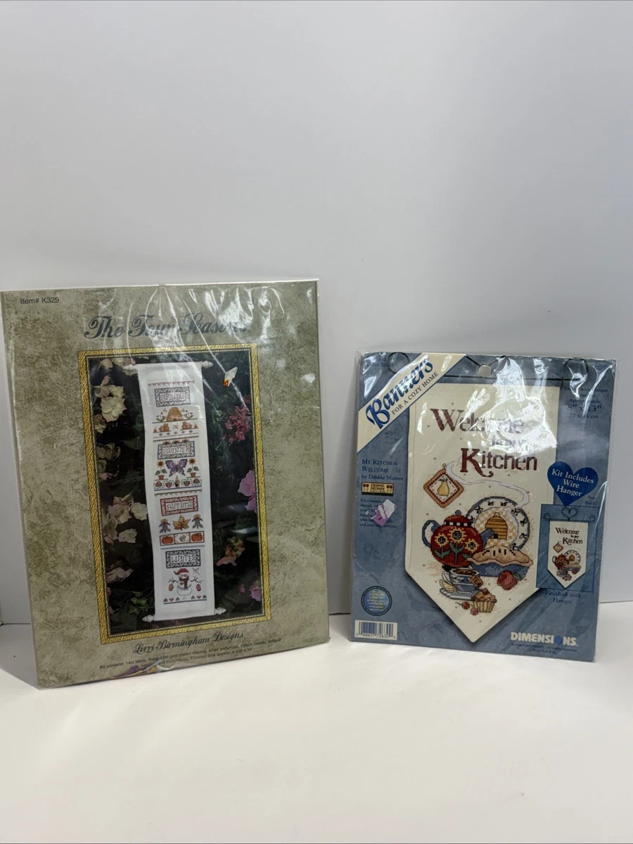 Lorri Birmingham Designs THE FOUR SEASONS Cross Stitch Kit & Welcome Kit P126