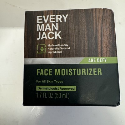 Every Man Jack Face Moisturizer Cream Age Defy 1.7 OZ