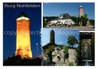 Nohfelden Burg unter Beleuchtung Gaststaette