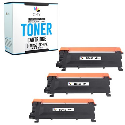 CMYi 3PK Compatible TN-450 Toner Cartridges fits Brother HL-2220 2230 2240 2240D