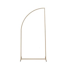 6 ft Gold Half Moon Metal Floral Display Frame Arch Backdrop Stand Party Events