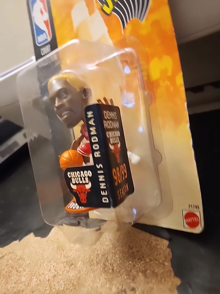1998 Mattel NBA Jams Dennis Rodman Chicago Bulls Court Collection - Image 4 of 4