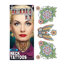 Moth Neck Tattoo Fx Costume Accessory
